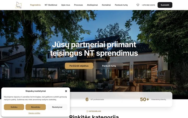 Screenshot of bustoprofai.lt