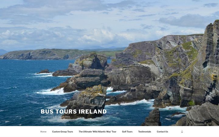 Zrzut ekranu bustoursireland.ie