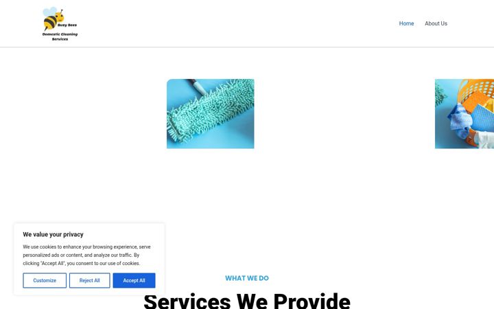 Screenshot of busybeesdc.co.uk