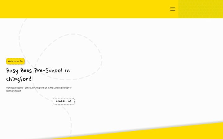 Screenshot of busybeespreschoolchingford.co.uk