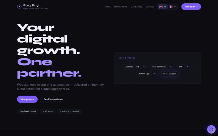 Screenshot of busyengi.com