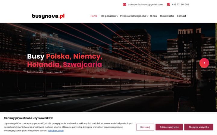 Screenshot of busynova.pl