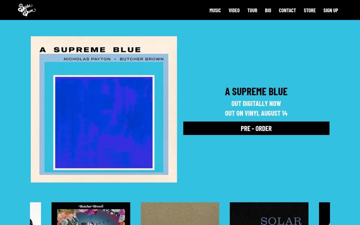 Screenshot of butcherbrown.com