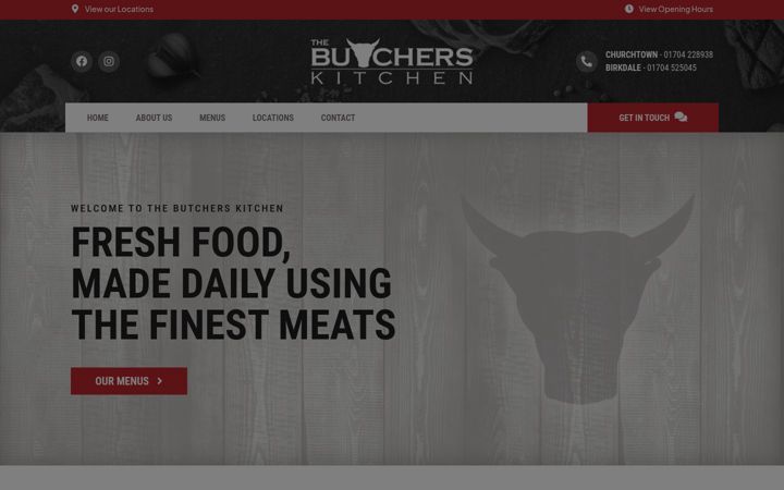 Screenshot of butcherskitchen.co.uk
