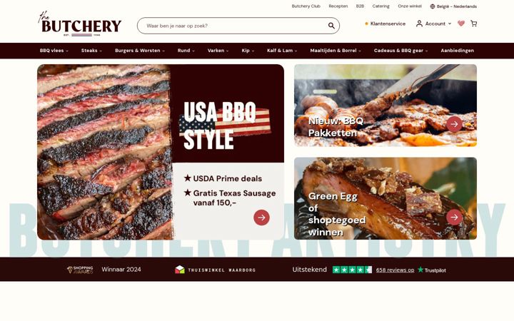 Screenshot of butchery.be