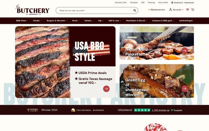 Screenshot of butchery.nl