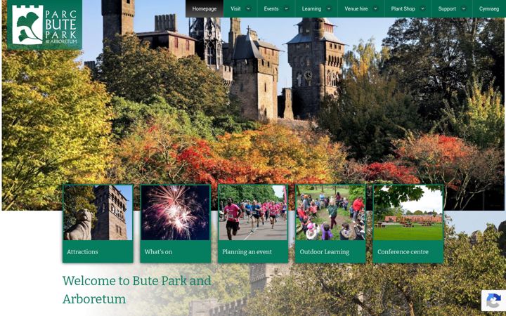 Screenshot of bute-park.com