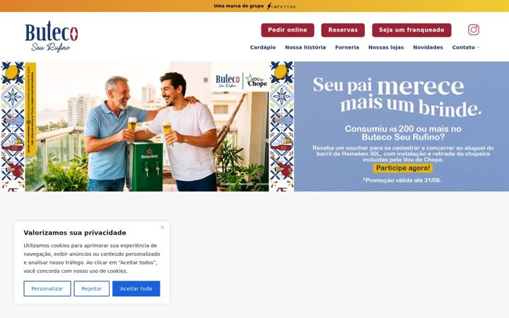 Screenshot von butecoseurufino.com.br