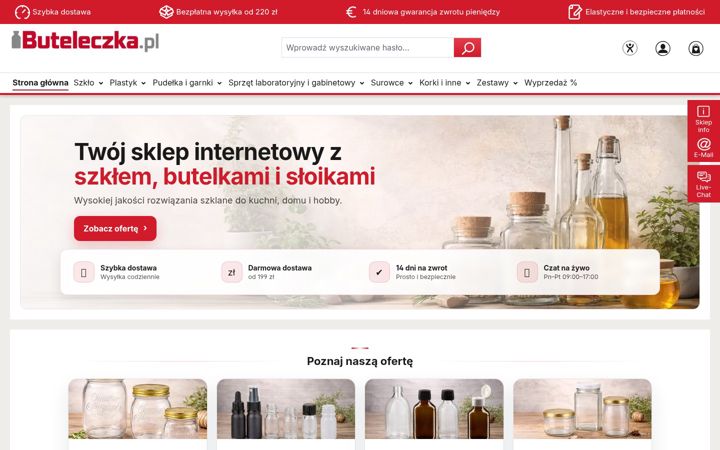 Screenshot of buteleczka.pl