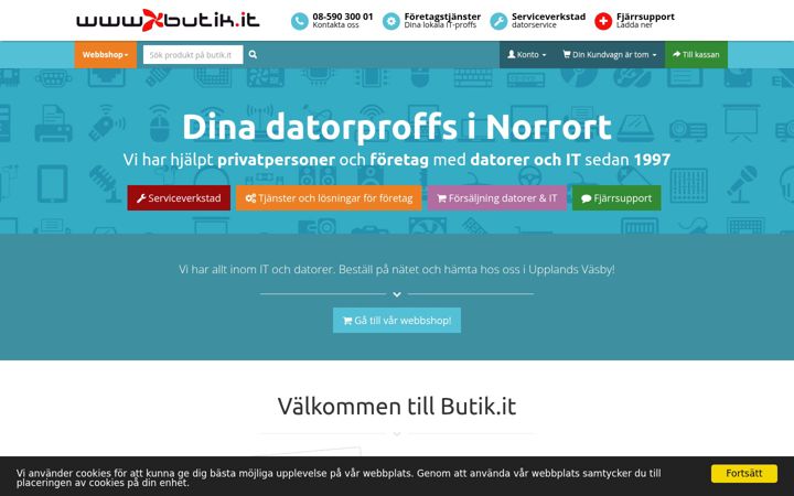 Screenshot of butik.it