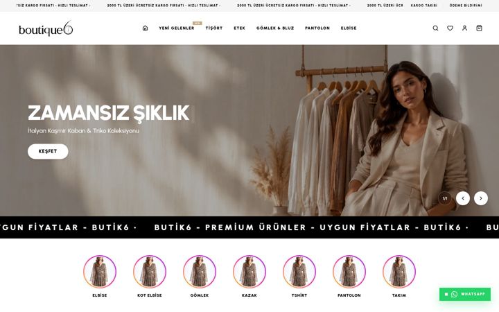 Capture d'écran de butik6.com.tr