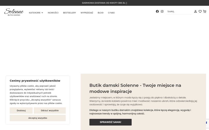 Screenshot ta' butikdamski.pl