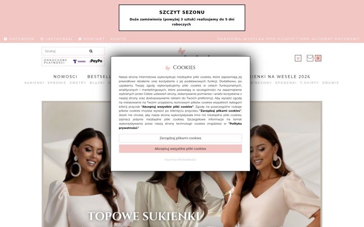Screenshot of butiklalala.pl