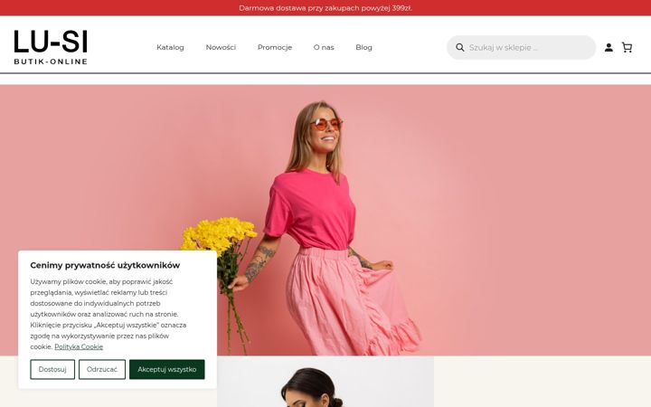 Screenshot of butiklusi.pl