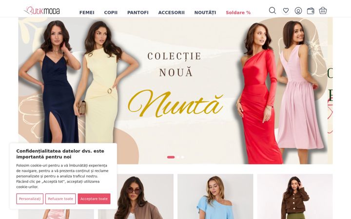 Screenshot stránky butikmoda.ro