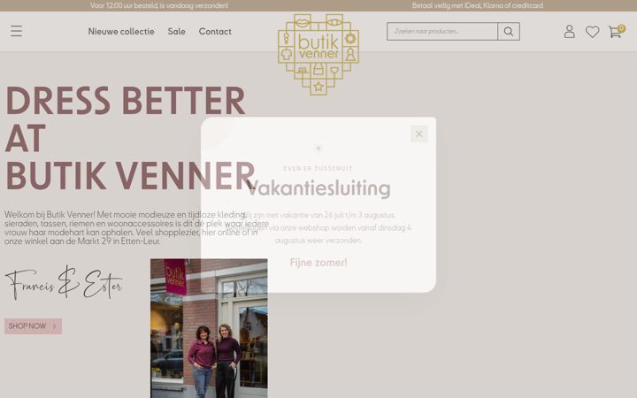 Screenshot of butikvenner.nl