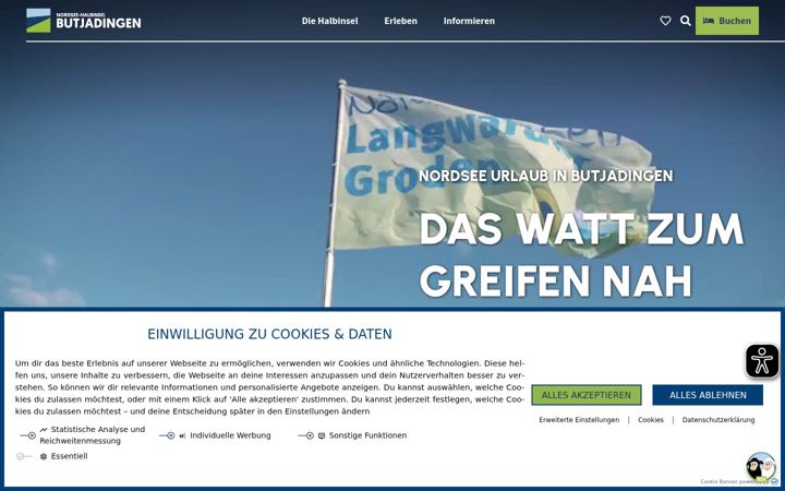Screenshot of butjadingen.de