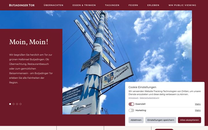 Screenshot of butjadinger-tor.de