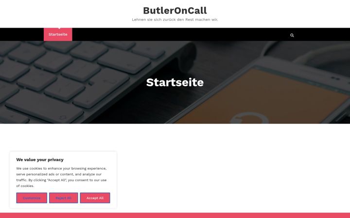 Screenshot of butler-oncall.com