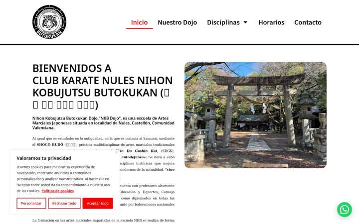 Screenshot of butokukandojo.com