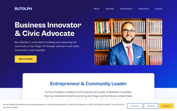 Screenshot of butolph.com