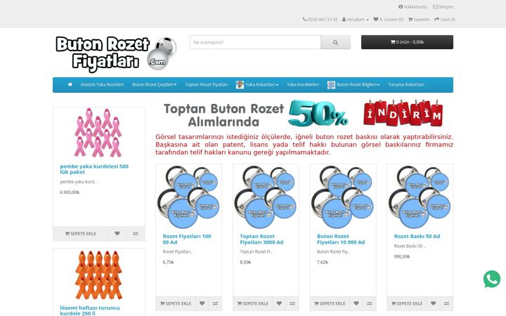 Screenshot of butonrozetfiyatlari.com