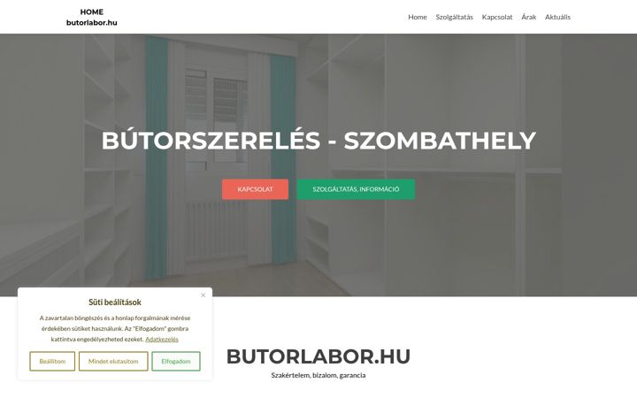 Screenshot von butorlabor.hu