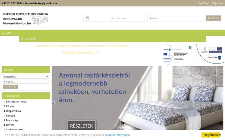 Screenshot von butorvar.hu
