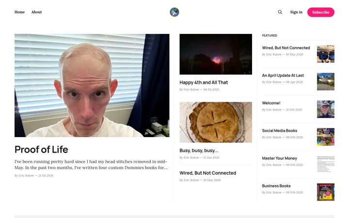 Screenshot of butow.net