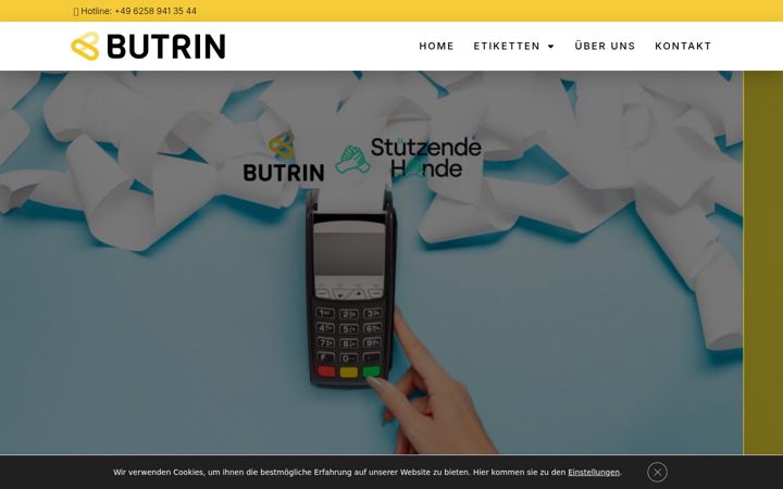 Screenshot of butrin.de