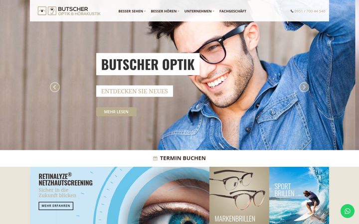 Screenshot of butscher-optik.de