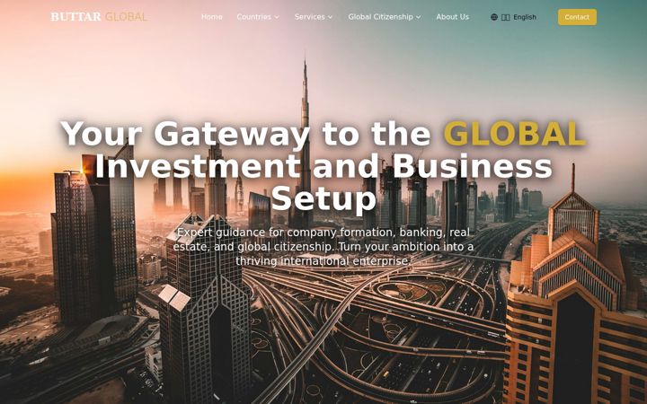 Screenshot of buttarglobal.com