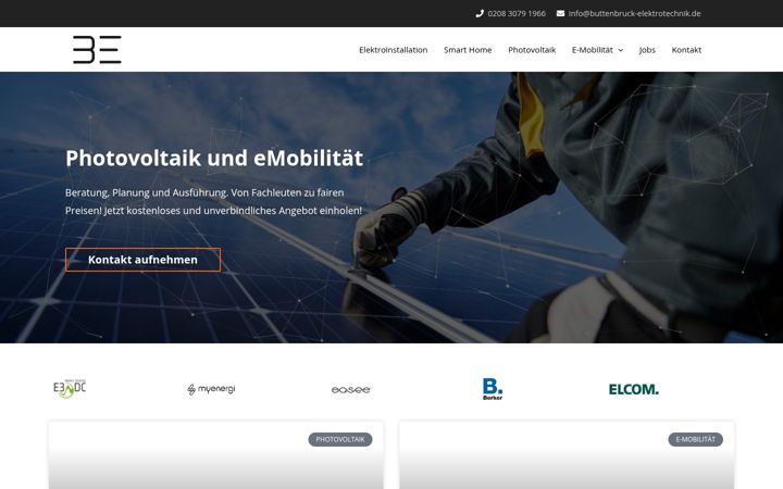 Skærmbillede af buttenbruck-elektrotechnik.de