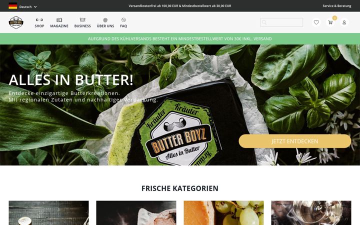 Screenshot of butterboyz.de