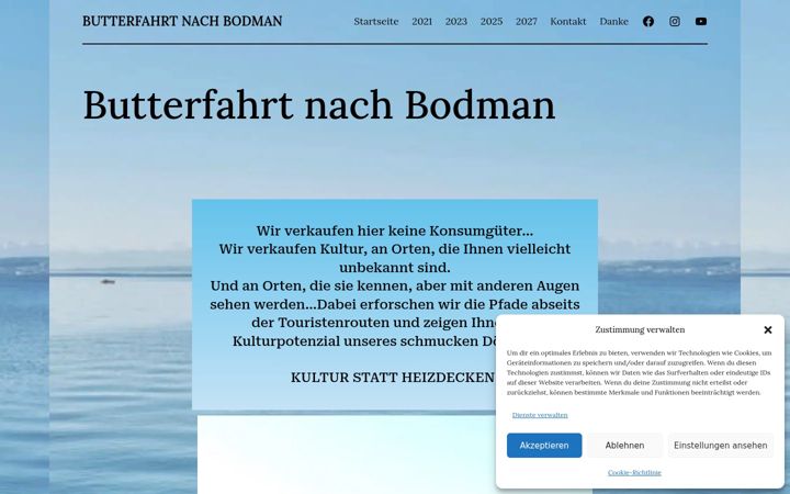 Screenshot of butterfahrtnachbodman.de