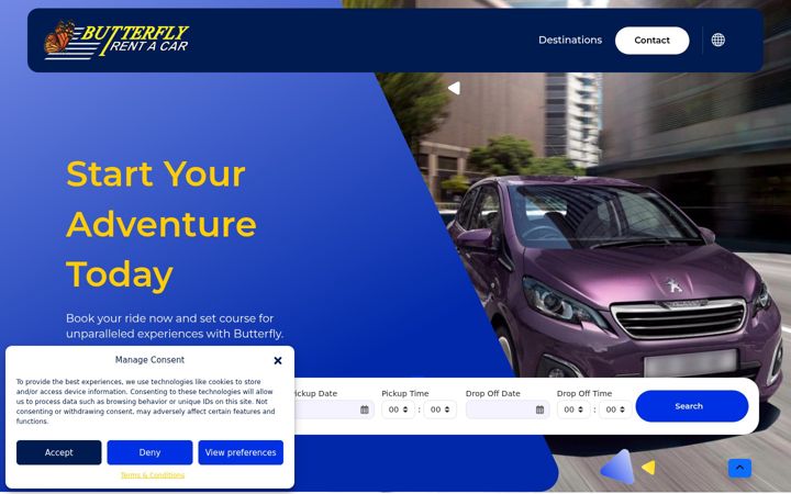 Screenshot of butterfly-rentacar.eu
