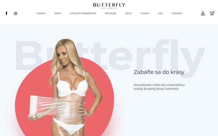 Screenshot of butterflybody.eu