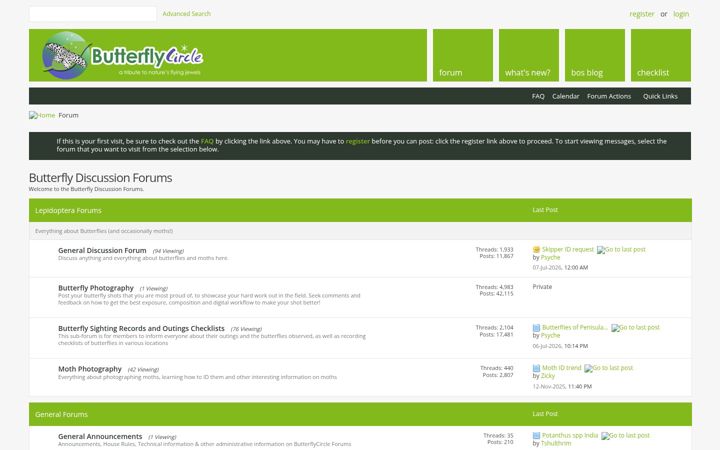 Screenshot of butterflycircle.com