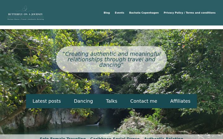 Screenshot of butterflyonajourney.com