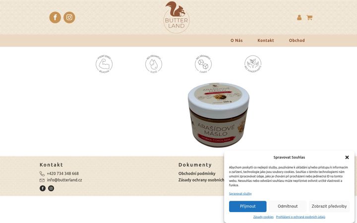 Screenshot of butterland.cz