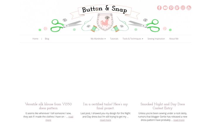 Screenshot of buttonandsnap.com