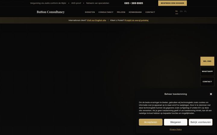 Zrzut ekranu buttonconsultancy.nl