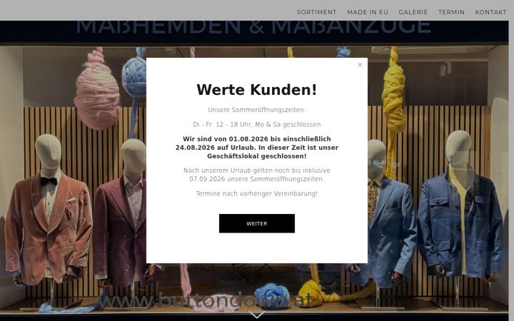Screenshot of buttondown.at