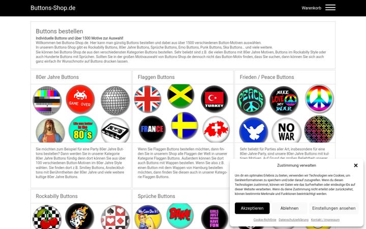Screenshot of buttons-shop.de