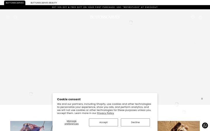 Screenshot von buttonscarves.com