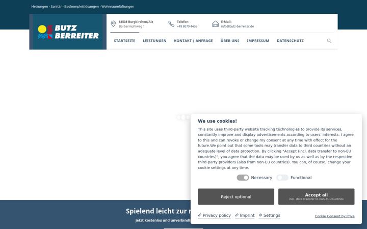 Screenshot of butz-berreiter.de