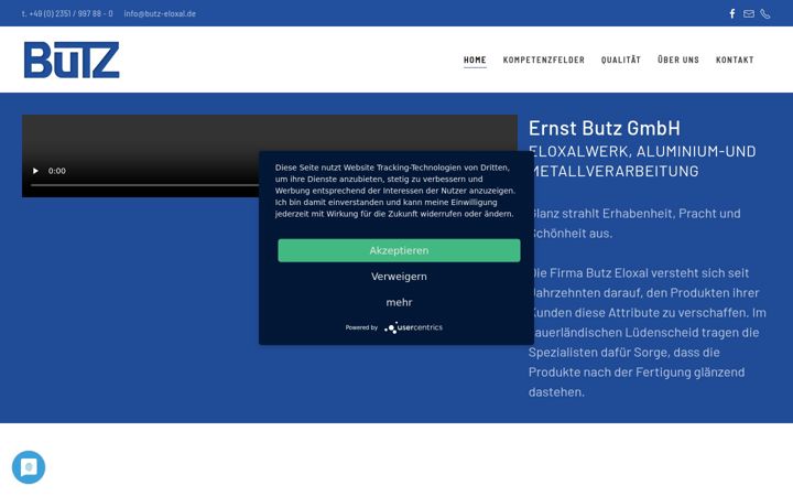 Screenshot of butz-eloxal.de