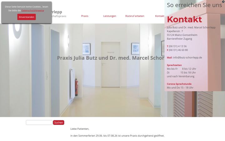 Screenshot of butz-schorrlepp.de
