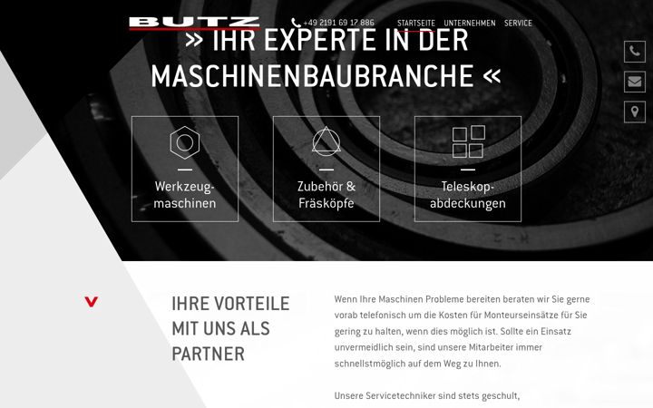 Screenshot of butz.co