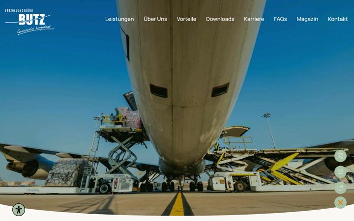 Screenshot van butz.de